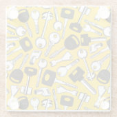 一連の鍵 ガラスコースター (裏面)