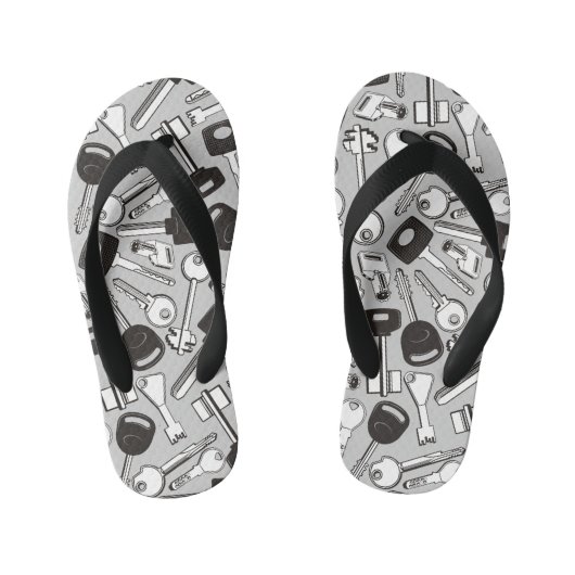 一連の鍵 キッズビーチサンダル (フットベッド)