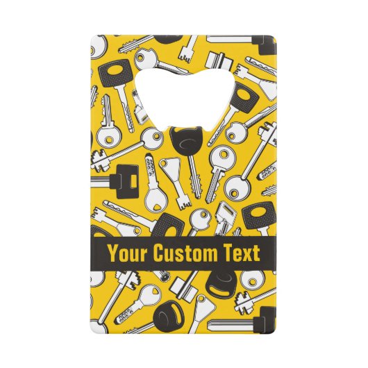 一連の鍵 クレジットカード栓抜き (正面)