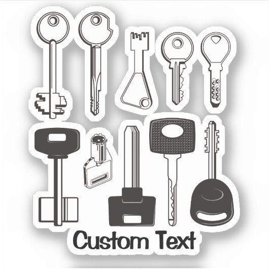 一連の鍵 シール (正面)
