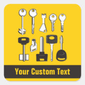 一連の鍵 スクエアシール (正面)