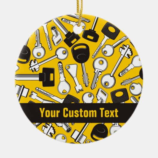 一連の鍵 セラミックオーナメント (正面)