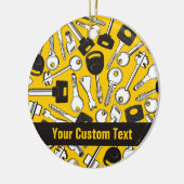 一連の鍵 セラミックオーナメント (左)