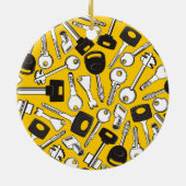 一連の鍵 セラミックオーナメント (裏面)