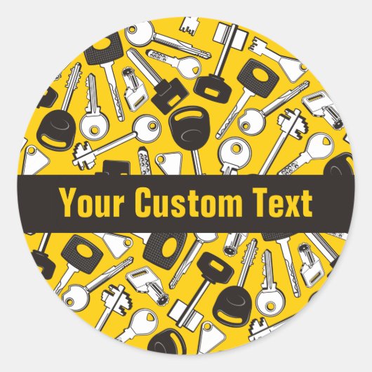 一連の鍵 ラウンドシール (正面)