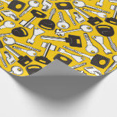 一連の鍵 ラッピングペーパー (角)