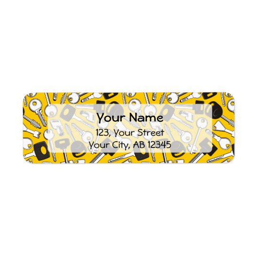 一連の鍵 ラベル (正面)