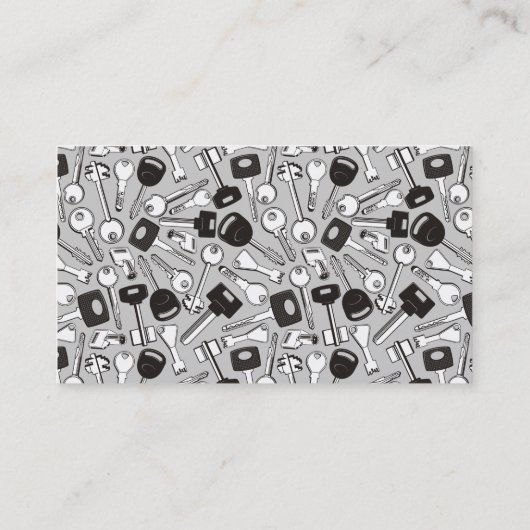 一連の鍵 名刺 (裏面)