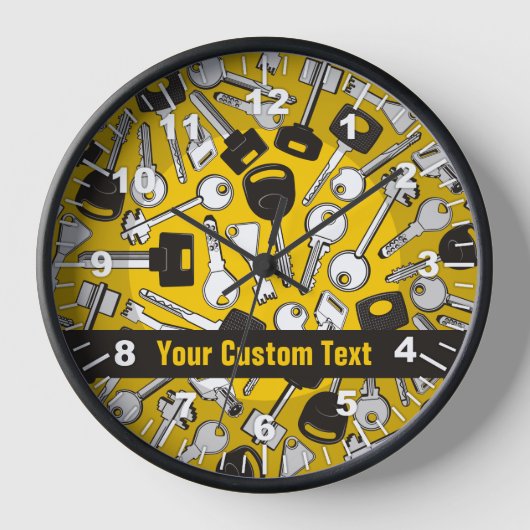 一連の鍵 壁時計 (正面)