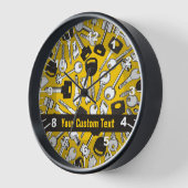 一連の鍵 壁時計 (傾斜)