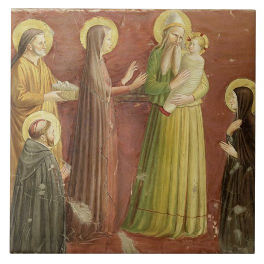 一連のpからの寺院の提示、 タイル (正面)