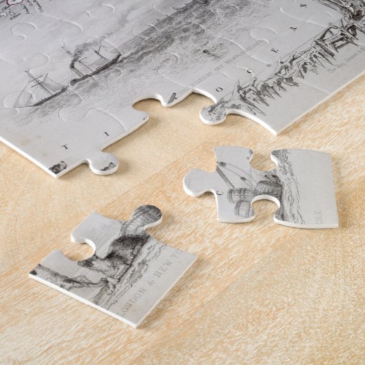 一連のWorからのノバスコシアそしてニューファウンドランド、 ジグソーパズル (側面)