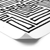 一連続線 ポスター (角)