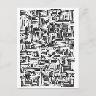 一連続線 ポストカード