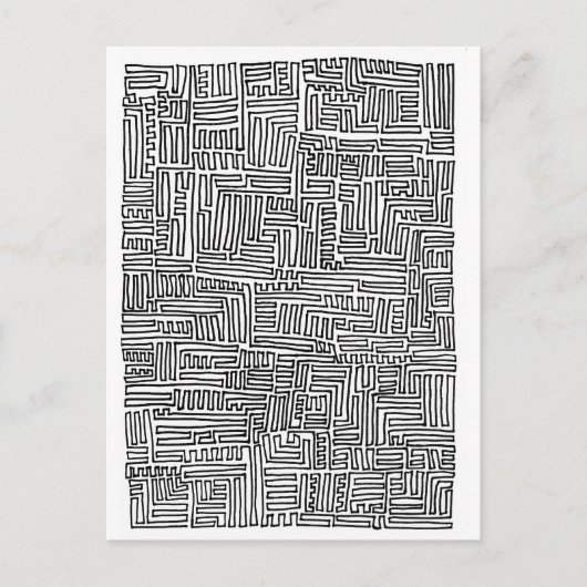 一連続線 ポストカード (正面)