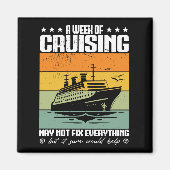 一週間のクルージングでは何もかも直らない マグネット (正面)