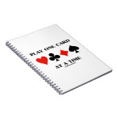 一遊度に1枚のカード4枚のカードスーツ ノートブック (右側)