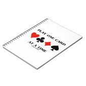 一遊度に1枚のカード4枚のカードスーツ ノートブック (左側)