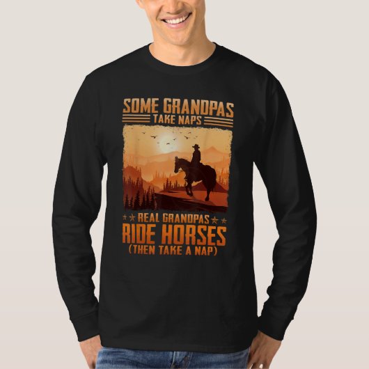 一部のおじいさん昼寝実在を受け取るグランドパスライド馬 Tシャツ (正面)