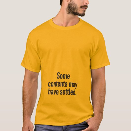 一部のコンテンツはブラック文字ローを解決した Tシャツ (正面)