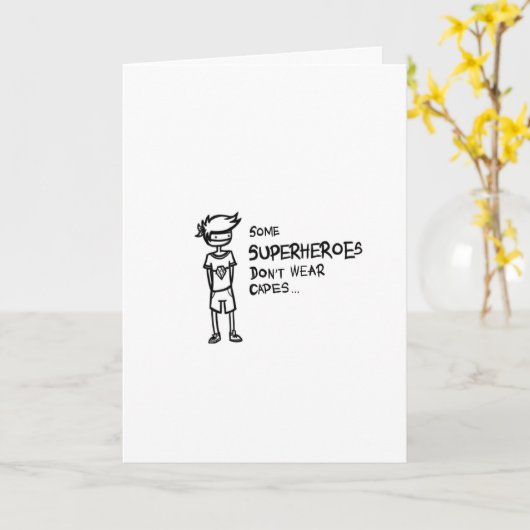 一部のスーパーヒーローは衣服キャップしない – グリーティングカード (黄色い花)