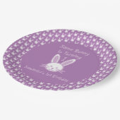 一部のバニーがワン誕生日紙プレート ペーパープレート (アングル)