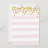 一部のバニーが1つの誕生日フローラ招待状 招待状 (裏面)