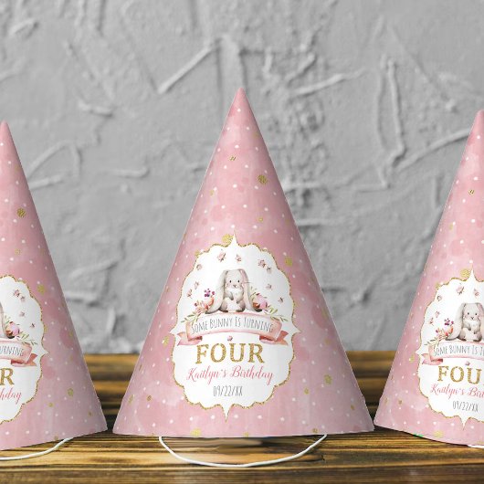 一部のバニーが4歳の誕生日を迎える パーティーハット
