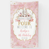 一部のバニーが4歳の誕生日を迎える 横断幕 (縦)