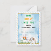 一部のバニーはあなたを好むバレンタインデー教室 ノートカード (正面)