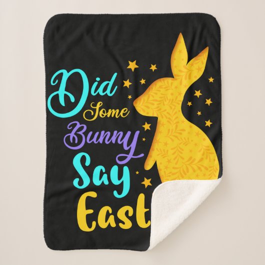 一部のバニーはイースターと言った シェルパブランケット (正面)