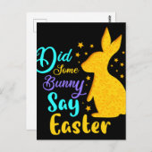 一部のバニーはイースターと言った ポストカード (正面/裏面)