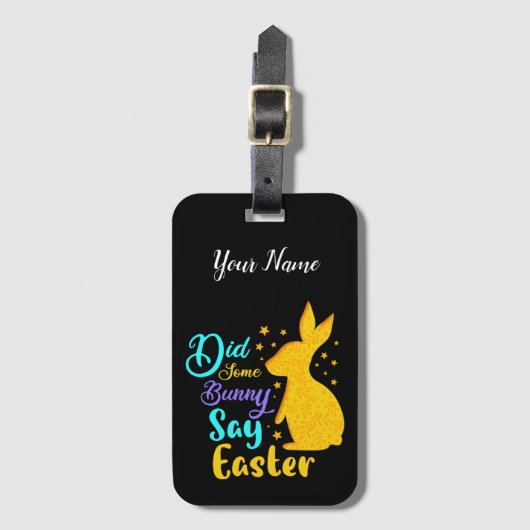 一部のバニーはイースターと言った ラゲッジタグ (正面縦)