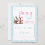 一部のバニーはワインギフトカードホルダーを必要とする シーズンカード (正面)