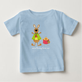 一部のバニーは私を愛している。イースターギフト ベビーTシャツ