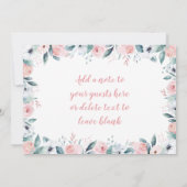 一部のバニーは誕生日、任意の年齢写真を持っている 招待状 (裏面)