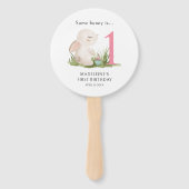 一部のバニーは1歳の誕生日お祝いの恩恵 ハンドファン (正面)