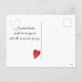 一部のバニーは、かわいい水の色のホリデーカードが大好き シーズンポストカード (裏面)