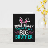 一部のバニーは、のための大きな兄のイースターになるだろう カード (黄色い花)