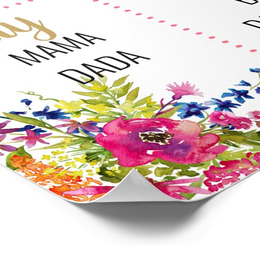 一部のバニーは、1つの誕生日パーティーのサインを回している ポスター (角)