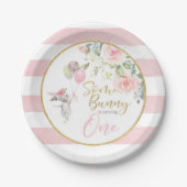 一部のバニーはONE紙プレートを回している ペーパープレート (正面)