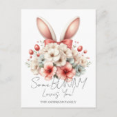 一部のバニー愛あなたフローライースターラビット耳 シーズンポストカード (正面)