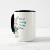 一部のバニー愛あなたヴィンテージバニーラビットイースター マグカップ (正面左)