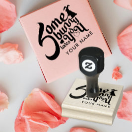 一部のバニー愛かわいいパンスタイリッシュタイポグラフィ ラバースタンプ