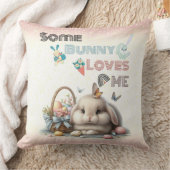 一部のバニー私イースター伝統の卵バスケットを愛している クッション (ブランケット)