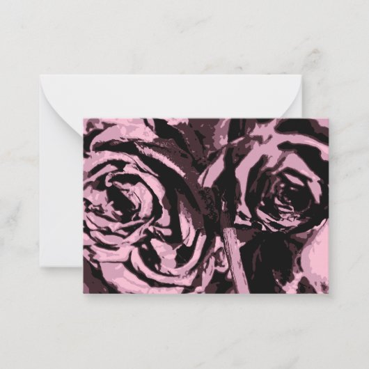 一部のバラ ノートカード (正面)