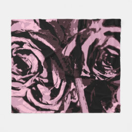 一部のバラ フリースブランケット