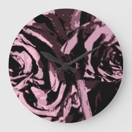 一部のバラ ラージ壁時計