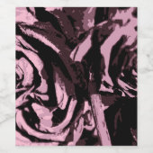 一部のバラ ワインラベル (シングルラベル)