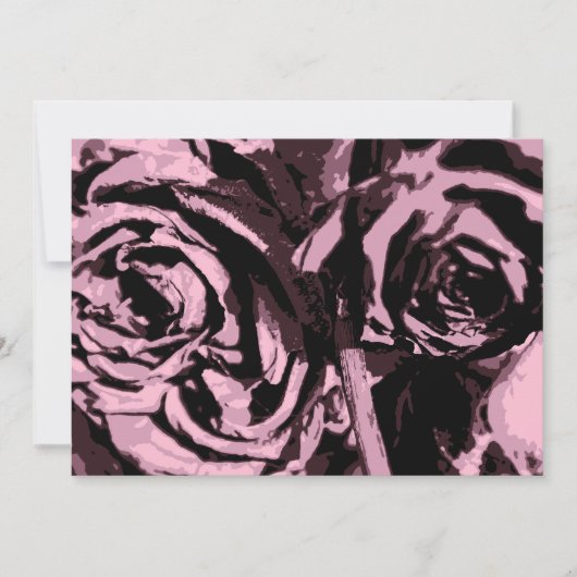 一部のバラ 招待状 (正面)